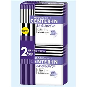センターイン ふわふわタイプ 多い日の夜用 羽つき(11枚*2P) 【6セット】の画像1