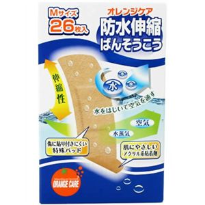 オレンジケア 防水伸縮絆創膏M 26枚入 【6セット】の画像1