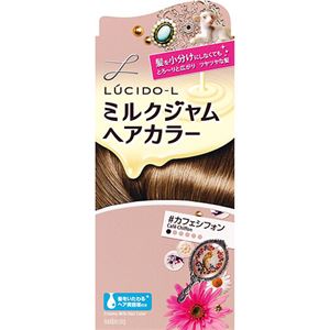 （まとめ買い）ルシードエル ミルクジャムヘアカラー カフェシフォン×5セット