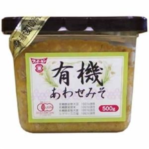 （まとめ買い）フンドーキン 有機 あわせみそ 500g×3セット