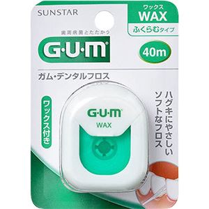 （まとめ買い）GUM(ガム) デンタルフロス ワックス 40m×6セット - 拡大画像