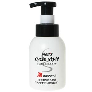 （まとめ買い）メンズサイクルスタイル 泡洗顔フォーム 本体250ml×6セット