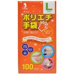 （まとめ買い）クイン ポリエチ手袋 L100枚×12セット