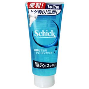 （まとめ買い）シック 洗顔もできるシェービングジェル 180g×10セット