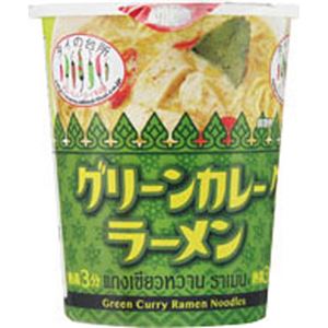 【ケース販売】タイの台所 グリーンカレーラーメン 70g×12個 (カップ)