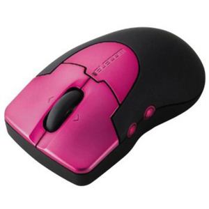 エレコム ワイヤレスレーザーマウス Micro Grast 5ボタン Mサイズ ネオンピンク M-PG2DLPN