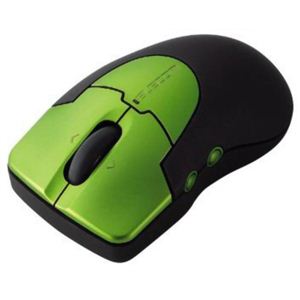 エレコム ワイヤレスレーザーマウス Micro Grast 5ボタン Mサイズ ネオングリーン M-PG2DLGN