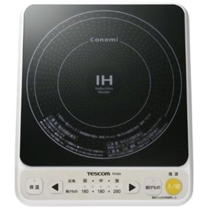 テスコム IH調理器 ホワイト TIH303-W