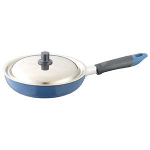 MEYER フジマル ファブリエブルー 蓋付フライパン 18cm FB-P18FBU - 拡大画像