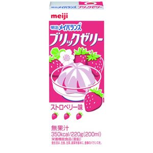 明治 メイバランス ブリックゼリー ストロベリー 200ml×24本入