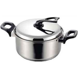 Estel（エステル） 両手鍋 22cm スタンド式フタ採用 EST-22W
