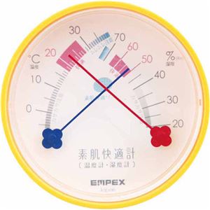 エンペックス 素肌快適計（温度計・湿度計） TM-4714 マンダリンオレンジ