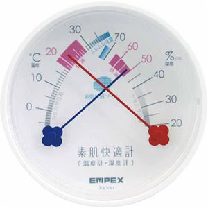 エンペックス 素肌快適計（温度計・湿度計） TM-4711 スノーホワイト