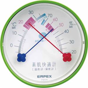 エンペックス 素肌快適計（温度計・湿度計） TM-4713 フォレストグリーン