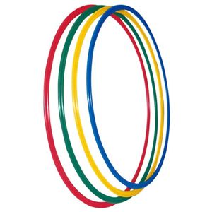 トーエイライト フラットフープ600（直径60cm） 4色1組（青・緑・赤・黄 各1本） B-3692