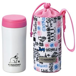 タイガー ステンレスミニボトル サハラマグ 0.35L MMK-C35Q-WP ピンクホワイト - 拡大画像