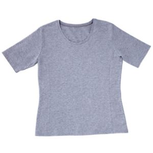 汗ジミ対策Tシャツ 杢グレー L