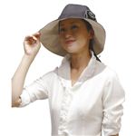 首筋・横顔しっかりUVカット帽子 ブラック