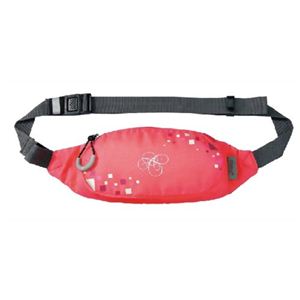 アシックス ウエストポーチ レディース EBT185 ベニ*グレー F - 拡大画像