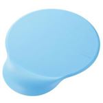 エレコム リストレスト付マウスパッド dimp gel EX ライトブルー MP-101BU
