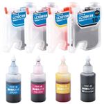 カラークリエーション INNOTECH ブラザー 詰替えインクカートリッジセット LC10対応 4個パック SRB-LC10-4PS