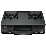 リンナイ ガステーブル 水有り片面焼きグリル（プロパンガス用左強火タイプ） KGE660FTS（BK）L-LPG