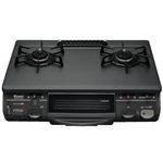 リンナイ ガステーブル 水有り片面焼きグリル（都市ガス12A・13A用左強火タイプ） KGE660FTS（BK）L-13A