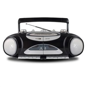 Bearmax ラジオ・ダブルカセットレコーダー（ラジカセ） DCR-908