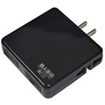 MCO AC-USBモバイルタップ USB充電対応 MBP-U2P／BK ブラック