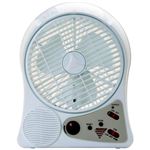 充電式サーキュレーター（充電式扇風機） 【LEDライト・FMラジオ搭載】 circ-001