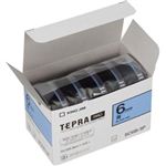 キングジム テプラPROテープ エコパック 5個入 SC6B-5P（青／黒文字 6mm幅）