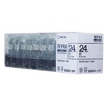 キングジム テプラPROテープ 10個パック SS24K-10P（白／黒文字 24mm幅）