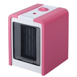 コンパクトファンヒーター CUBE（キューブ） ピンク RCW-35PK - 拡大画像