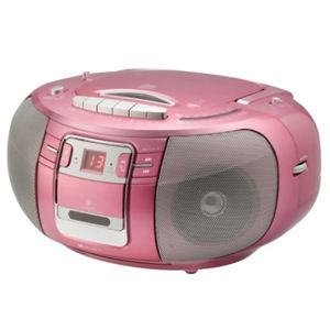 コイズミ CDステレオラジカセ SAD-4926／P ピンク
