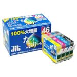 エプソン用 インクカートリッジ たっぷりント 4色パック JIT-TPE464P