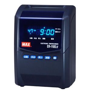 マックス タイムレコーダ ER-110S4 ブラック