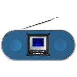 グリーンハウス 音楽再生＆FMラジオ機能付 ポータブルスピーカー ブルー GH-SPM210SRB