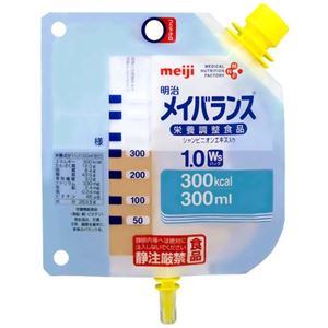 メイバランス 栄養調整食品 1.0Wsパック 300Kcal バニラ風味 300ml×12袋入 - 拡大画像