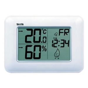 タニタ デジタル温湿度計 TT-530-WH
