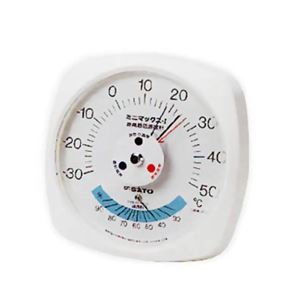 ミニマックスI型最高最低温度計（湿度計付）