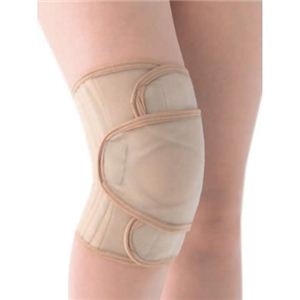 ニーラップサマー200 左 ベージュ フリー 0002009（膝（ひざ）用サポーター） - 拡大画像