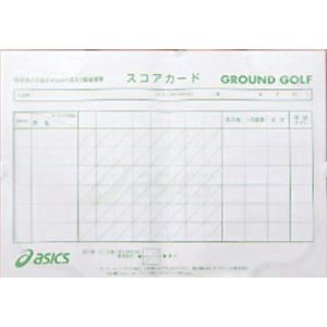 アシックス グラウンドゴルフ スコアカードA4サイズ GGG093