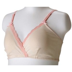 犬印ハーフトップマタニティブラジャー ピンク マタニティL BR1529 - 拡大画像