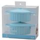 Silicone　Cook＆Table　ミニ鍋（オーバル）　ライトブルー　2個入　DS-1206