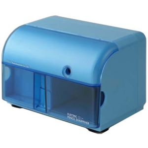 ナカバヤシ 電動鉛筆削りき ワイドタイプ DPS-101-B ブルー
