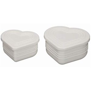 ル・クルーゼ マルチ・ハートカップ・セット ホワイト