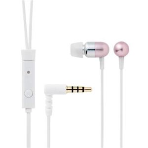 エレコム カナルタイプヘッドホン/iPhone用/マイク付/petit/スィートピンク EHP-IPAN130PNS