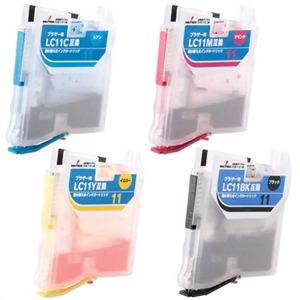 カラークリエーション INNOTECH ブラザー 詰替えインクカートリッジ LC11対応 4個パック SRB-LC11-4P