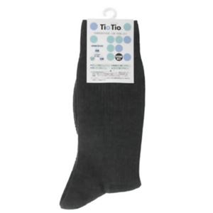 TioTio 紳士ソックス チャコールグレー 25-27cm