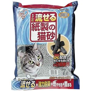 アイリスオーヤマ トイレに流せる紙製の猫砂 脱臭ペーパーフレッシュ 7L DPF-70